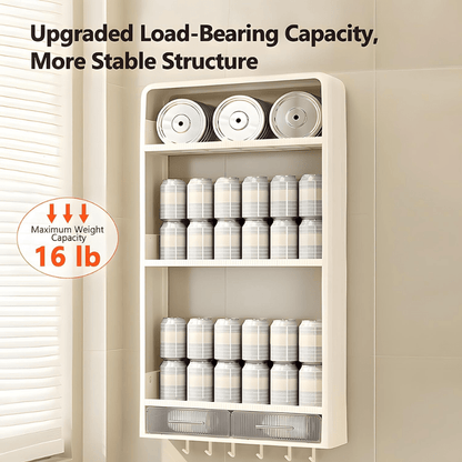 Multi-Layer Wall-Mounted Storage Shelves