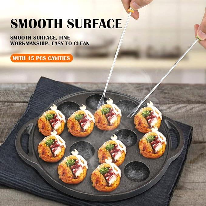 Multi-Purpose Cast Iron Round Mold Pan(21cm)