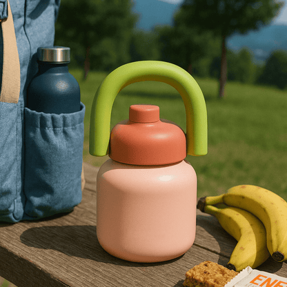 Stainless Steel Vacuum Insulated Water Thermos with Straw(1000ml)