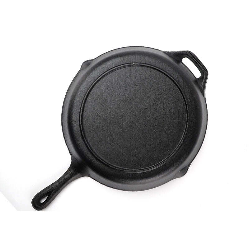 Multi-Purpose Cast Iron Flat & Grooved Cooking Pan(32cm)