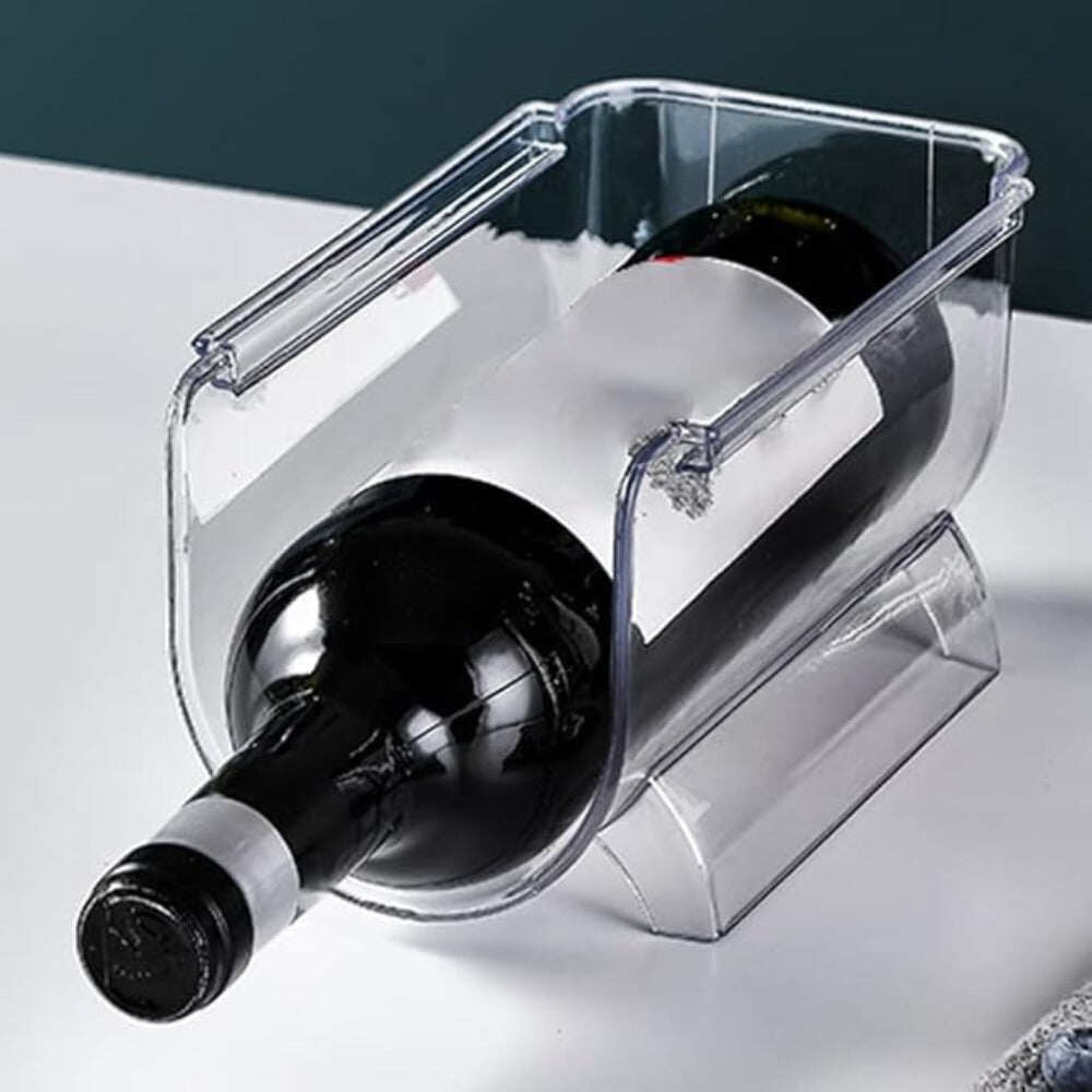 Stackable Water Bottle and Wine Rack Durable Transparent Organizer