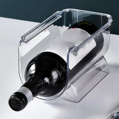 Stackable Water Bottle and Wine Rack Durable Transparent Organizer